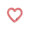 Clips de Resorte Coloridos, Anillas Abiertas Redondas, Anillas de Resorte en Forma de Corazón, Accesorios para Llaveros DIY, Conectores de Aleación