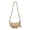 Bolso de Diseño de Nicho Minimalista de Color Sólido con Forma de Cuerno para Mujer 2026 Nuevo Versátil de Moda para Viaje Diario Bolso de Hombro Cruzado