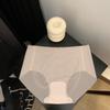 Ropa Interior Sin Costuras para Mujer Algodón Entrepierna Larga 2025 Nueva Máscara de Seda Helada No Clip Cadera Calzoncillos de Fitness para Niña