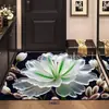 Novo Tapete de Chão Tridimensional Floral de Terra de Diatomáceas para Entrada, Capacho Decorativo, Absorvente de Água, Secagem Rápida, Tapete Antiderrapante