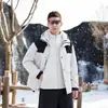 Jaqueta Enbu outono e inverno, jaqueta corta-vento masculina três em um para atividades ao ar livre, jaqueta estilo montanha unissex