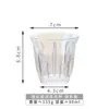 Copo de Vidro Temperado Listrado Vertical Caneca Branca Australiana Caneca de Café Latte Suja Caneca de Cerveja Copo de Água Doméstico Pedido Mínimo de 3 Peças