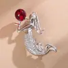 Broche de alta calidad, moda, elegante, lujo, elegante, corsage, sirena de agua dulce femenina, pin todo-partido, accesorios, en stock, venta al por mayor