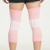 Joelheiras Esportivas de Nylon Tricotado com Areia Antiderrapante, Alta Elasticidade, Joelheiras Quentes, Respiráveis e Absorventes de Suor para Ciclismo e Corrida