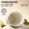 Caneca térmica personalizada Van Gogh com revestimento interno de cerâmica, aço inoxidável, grande capacidade, adequada para mulheres, e projetada para uso em carros, oferecendo uma sensação luxuosa e de alta qualidade