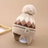 Gorro de Invierno para Niños con Protección para las Orejas, Gorro Tejido Engrosado Cálido, Protección contra el Frío, Cortavientos, para Niños y Niñas, Gorro de Protección para las Orejas de Bebé, Gorro Casual de Tejer