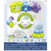 Ins Juego de Globos para Decoración de Cumpleaños Niños Niñas Fiesta de Cumpleaños de Bebé Accesorios para Disfrazar Escena