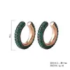 Brinco de orelha quente transfronteiriço Europa e Estados Unidos novo retrô vento frio metal forma C arco semicircular brincos simples atacado