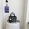 Moda de Celebridade da Internet Bolsa de Mão de Lã Xadrez Novo Estilo Primavera e Verão 2026 Bolsa de Ombro para o Dia a Dia Bolsa Transversal Bolsa Saco