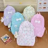 Nueva mochila escolar transfronteriza para niñas, elegante y refrescante, adecuada para estudiantes de primaria, secundaria y preparatoria para clases, desplazamientos y viajes