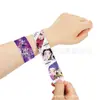 Anillo de Presión Grupo de Chicas Demon Slayer Círculo de Presión Grupo de Chicas Demon Slayer Pulsera de Anime de PVC Grupo de Chicas Demon Slayer Pulsera Divertida