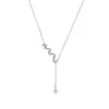 Collar con Borla en Forma de Serpiente de Plata de Ley S925 para Mujer Otoño e Invierno 2025 Nuevo Año Animal Cadena para Suéter Versátil Popular en Little Red Book