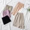 Pantalones holgados de tres piezas para casa de niñas nuevos, color sólido, cómodos, transpirables, elásticos, ropa exterior simple de modal básico, shorts