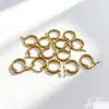 Pendientes de Acero Inoxidable Círculo de Acero de Titanio Pulsera Pendientes DIY Accesorios Hechos a Mano Pendientes Personalizados Europeos y Americanos