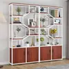 Mueble de Oficina con Panel Divisor de Hierro Gabinete de Almacenamiento para Sala de Estar Vitrina Gabinete de Entrada Mueble para el Hogar
