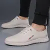 Zapatos de Hombre Transfronterizos Otoño Nuevo Estilo Moda Juvenil Slip-on Casuales Antideslizantes Suela Suave para Hombre de Mediana Edad Papá Zapatos de Conducir