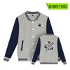 Chaqueta de Béisbol con Temática de Manga Japonesa, Uniforme de Béisbol de Manga Larga para Otoño, Chaqueta Casual Holgada Estilo Oversize para Pareja