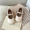 Zapatos de Cuero para Niñas de Otoño 2025 de Boca Baja, Estilo Coreano, Modernos, Casuales, Zapatos Casuales de Princesa para Niñitas