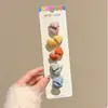 Gomas para el pelo de corazón y estrella de colores altamente elásticas para niñas, Bandas de goma duraderas que no dañan el cabello, Cuerdas para el pelo del tamaño de un pulgar para niños