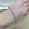 Pulsera Retro Francesa Morada con Perlas y Brillo para Mujer Pulsera de Lujo Ligero de Gama Alta Moda Versátil Exquisita Joyería de Mano