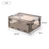 Caixa de Armazenamento de Roupas de Cinco Portas Caixa de Armazenamento de Roupas e Brinquedos Doméstica Guarda-Roupa Dobrável Transparente Caixa de Armazenamento de Plástico