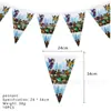 Decoración para Fiesta de Cumpleaños de Juego Roblox en Mundo Virtual Transfronterizo Suministros Banner Inserto Mantel Set de Platos de Papel