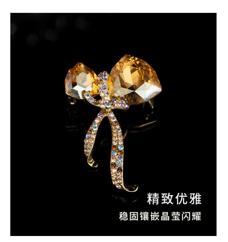 时尚奢华高级感蝴蝶结胸针小众新品丝带胸花高端大气