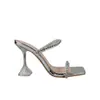 Tacones Altos con Pedrería Nuevos Sandalias de Verano 2025 Tacón de Aguja para Mujer Estilo de Una Tira Sandalias de Uso Exterior para Mujer