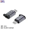 Adaptador de carga rápida para teléfono móvil QC480Mbps Tipo-C hembra a Lighting Micro Mini USB