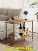 Mesa de centro de madera maciza, mesa de centro para sala de estar, mesa de té para uso doméstico, mesa de centro pequeña para apartamentos pequeños, mesita de noche, mesa de té, mesa auxiliar pequeña combinada, mesa baja
