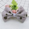 Accesorios para la cabeza de gasa con lazo grande y lunares de insectos de estilo coreano para niños, accesorios para bolsos y ropa DIY