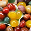 Polvo de Cristal Natural, Cristal Rosa, Ágata Roja, Piedras Pulidas de Alta Calidad, Ágata Flor de Cerezo, Piedra Difusora de Aroma, Guijarros, Piedra Flor de Lluvia