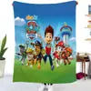 Manta de Franela Estampada Digitalmente Serie Equipo de Patrulla Wangwang Linda, Manta para Aire Acondicionado, Manta Cubre Sofá Transfronteriza Venta al por Mayor