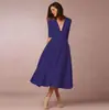 Vestido de Noche para Mujer Estilo Europeo y Americano 2026, Vestido Sexy de Manga Media con Escote en V Profundo y Dobladillo Amplio Más Vendido en Amazon