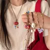 Nuevo Collar Retro Étnico Estilo Chino Colgante Largo para Mujer Nicho Apilable Versátil Accesorios de Moda Bohemio