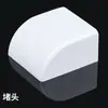 Canaleta Decorativa Autoadesiva de PVC para Fios Elétricos Montada na Superfície Quadrada Branca Invisível Montada na Parede