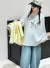Camisa de estilo coreano para niña, casual de manga larga para primavera y otoño, nuevo modelo 2026, elegante conjunto de dos piezas para niños mayores