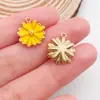 Mezcla de 20 gotas de aceite de hojas de flores amarillas, accesorios de joyería de aleación, pulseras, pendientes, llaveros, colgantes.