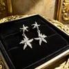 2026 Nuevos Pendientes de Estrella de Mar con Pedrería Estilo Resort de Moda Pendientes de Personalidad de Moda Pendientes Dulces Versátiles para Mujer