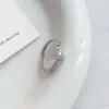 Anillo de Cadena Cuadrado de Diamante de Zircón de Plata Pura S999 para Mujer, Diseño de Nicho de Ins, Lujo Ligero, Sensación de Gama Alta, Elegante Anillo de Diamante Brillante