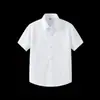 Ventas Directas de Fábrica 2026 Camisas Blancas de Manga Corta para Niños Primavera y Verano Uniformes Escolares Estudiantiles Camisas de Rendimiento de Algodón Puro para Niños Medianos y Grandes