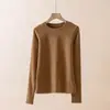 Camada base acetato cashmere gola alta meia para mulheres, corte justo, cor sólida, espessada para aquecimento, atacado de roupa íntima feminina