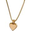 Collar de acero de titanio con diseño de amor transfronterizo para mujer, joyería ligera, de lujo, combinable y de alta gama que no se decolora.