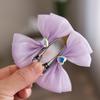 Par ~ Pequeño Lindo Súper Lindo Pinza para el Cabello con Lazo Tridimensional para Niños Pinza Superior para Bebé Pinza para el Cabello Fresca de Primavera y Verano Accesorios para la Cabeza