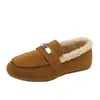 Botas de Nieve Talla Grande para Mujer 2026 Invierno Nueva Moda Casual Mocasines Slip-on Plus Terciopelo Espesado Zapatos de Algodón para Mujer