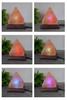 Lámpara de Sal del Himalaya USB Luz LED Blanca Cálida Color Multicolor Cambiante Ahorro de Energía Luz Nocturna Luz de Ambiente para Dormitorio Forma Natural