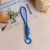 Corda trançada estilo miu, corda de cor sólida, cordão, chaveiro colorido, acessórios DIY, pingentes para celular e bolsa, itens decorativos