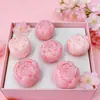 Molde de Silicone para Vela Perfumada Flor de Rosa Bud Ornamentos de Gesso Perfumados DIY Molde para Decoração de Bolo