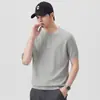 Camisa Polo Estilo Old Money Americano Manga Curta Masculina Verão 2026 Nova Retrô Gola Henry Cleanfit Camiseta Tricotada