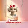 Colgante de Coche de Acrílico Creativo Lindo de Dibujos Animados para Personas Mayores Regalo de Boda para Pareja para Amigos Regalo Conmemorativo Decoración del Hogar
